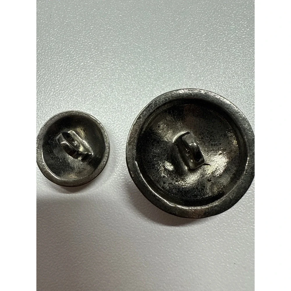 BRAND NEW Ralph Lauren Crest Buttons Silver Metal Heraldic Lion Unicorn Set of 2